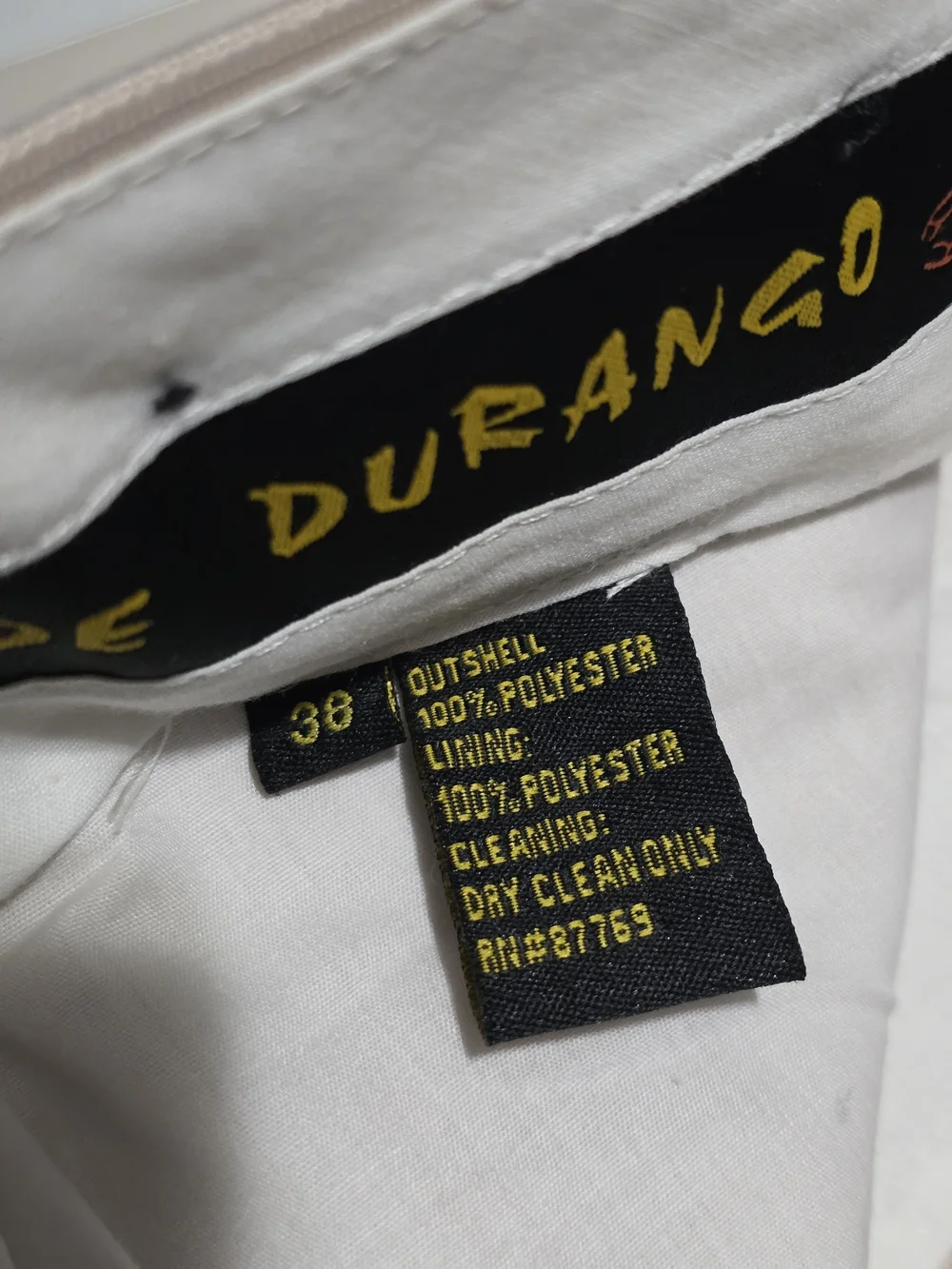Alacran De Durango Two-Tone Western Blazer in Off-White and Black (LARGE)